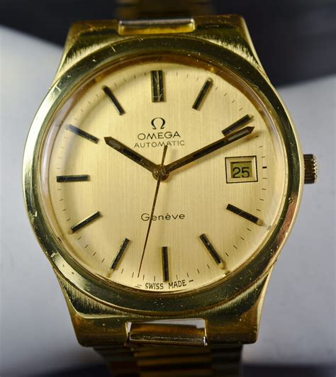 omega geneve gold watch value|vintage omega geneve automatic watches.